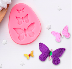 Изображение Молд силиконовый «Бабочки», 7,5×6×1 см